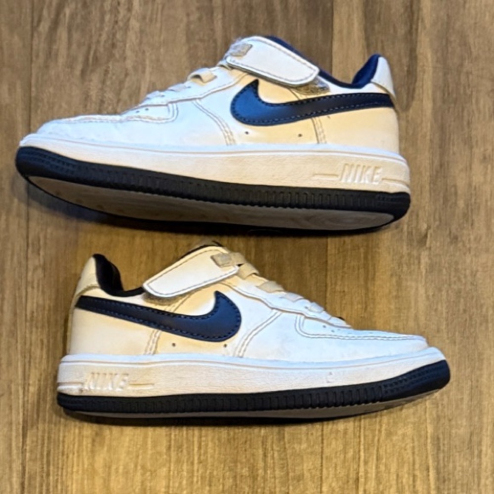 Nike White and Blue Kids' Sneakers